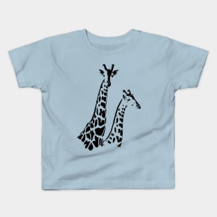 Giraffe Pair | African Wildlife Kids T-Shirt